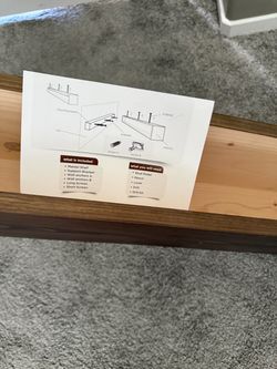 Floating Wood Mantel Shelf with Hardware
