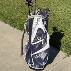 Women’s GOLF CLUB SET Adams Driver Cleveland Woods Hybrids irons bag Putter Balls Tees