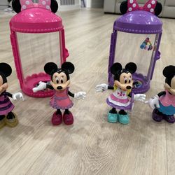 4 sets Mini mouse dress up toys