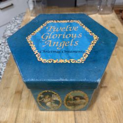 VTG setof 12 Glorious Angels Christmas Ball Ornaments 3” Diameter Gift Quality *