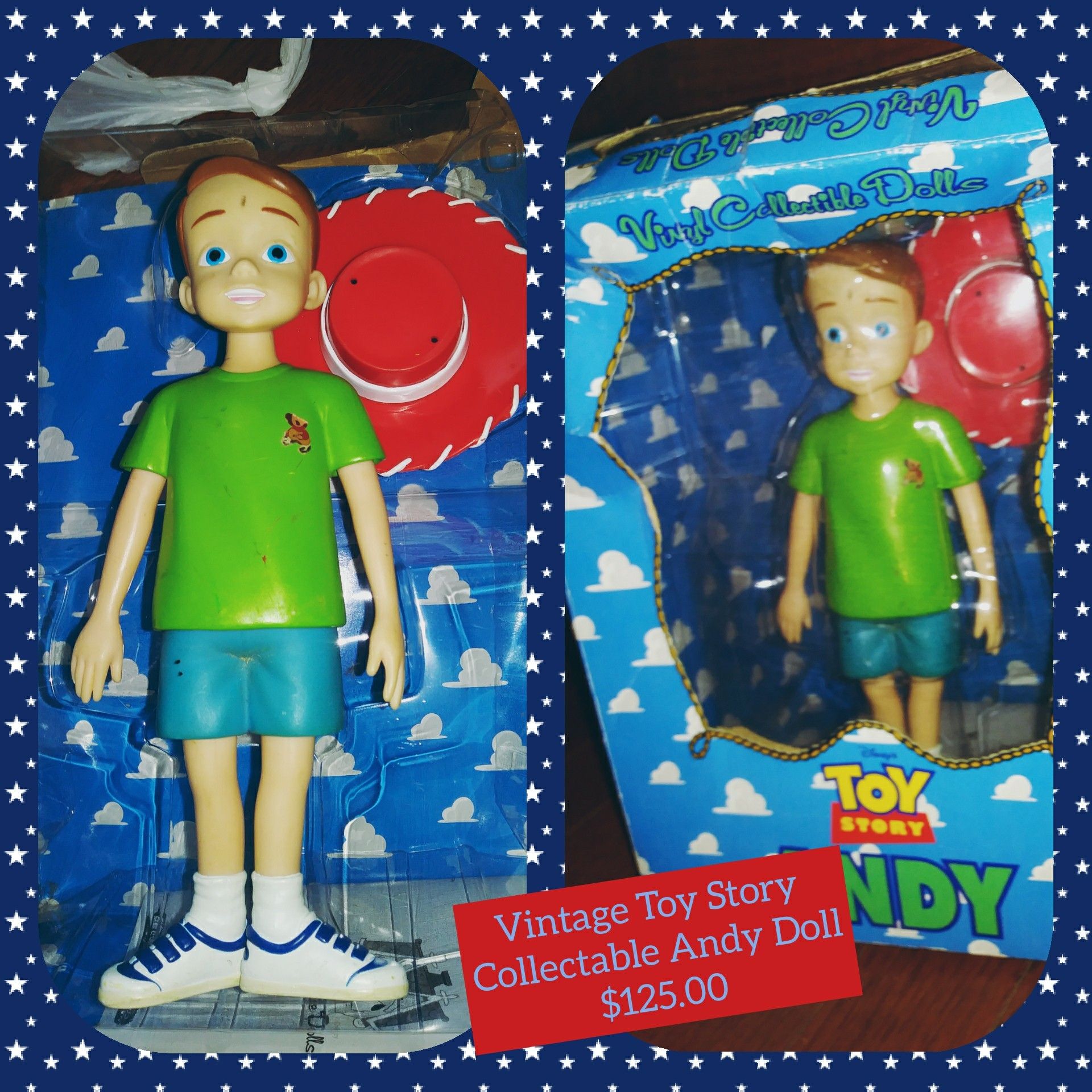 Vintage Collectable Toy Story Andy Doll