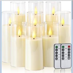 Flameless Led Candles Set Of 8 With Two Remotes