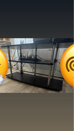 Black 3-Tier TV Stand / Entertainment Center