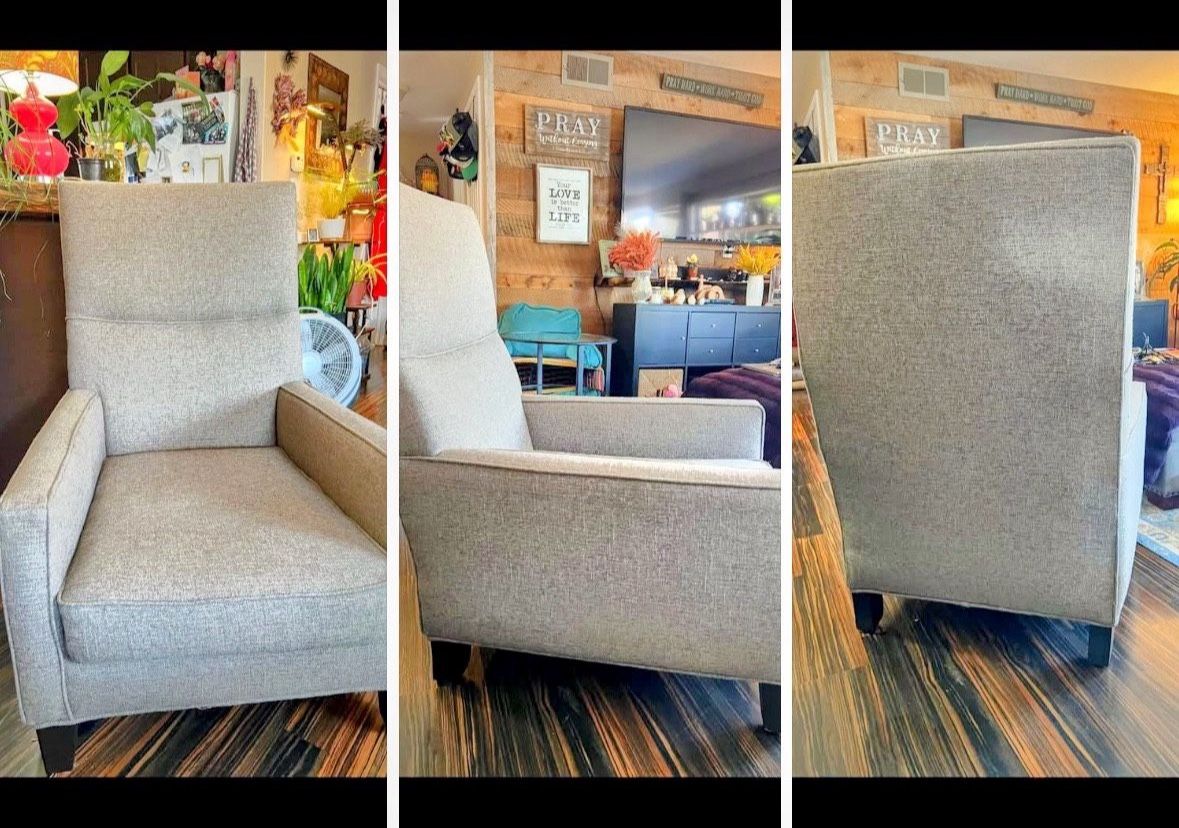 Fabric accent chair
