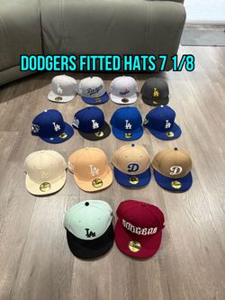 MLB new era Los Angeles dodgers 59fifty fitted hats size 7 1/8