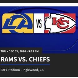 Rams Vs. Chiefs TNF