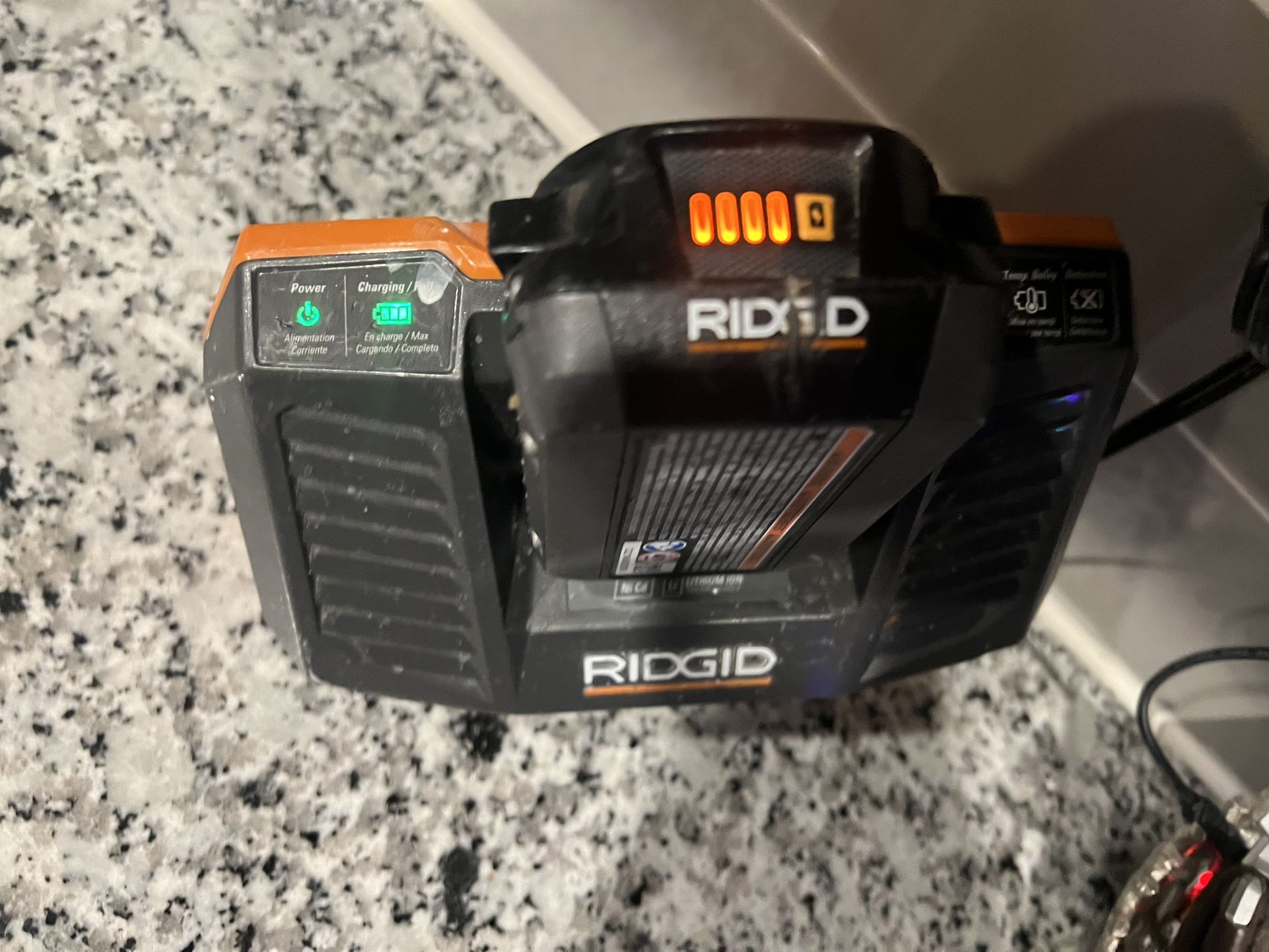 Ridged 2 AH Battery And Charger