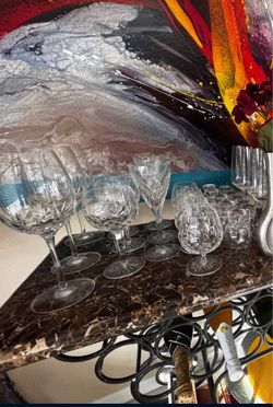 Waterford crystal glasses Pebble beach edition