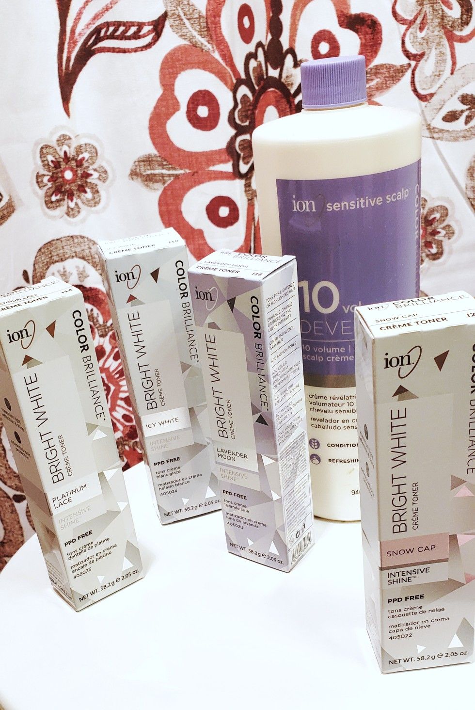 Ion Sensitive Scalp Volume 10 Developer and Bright White Creme Toner