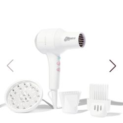 Mane Compact Hair Dryer & Attachments Plus Mane Ceramic Round Brush (1.7”)