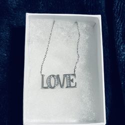 SILVER 925. LOVE NECKLACE 
