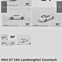 Mini GT 1.64 Lamborghini Countach