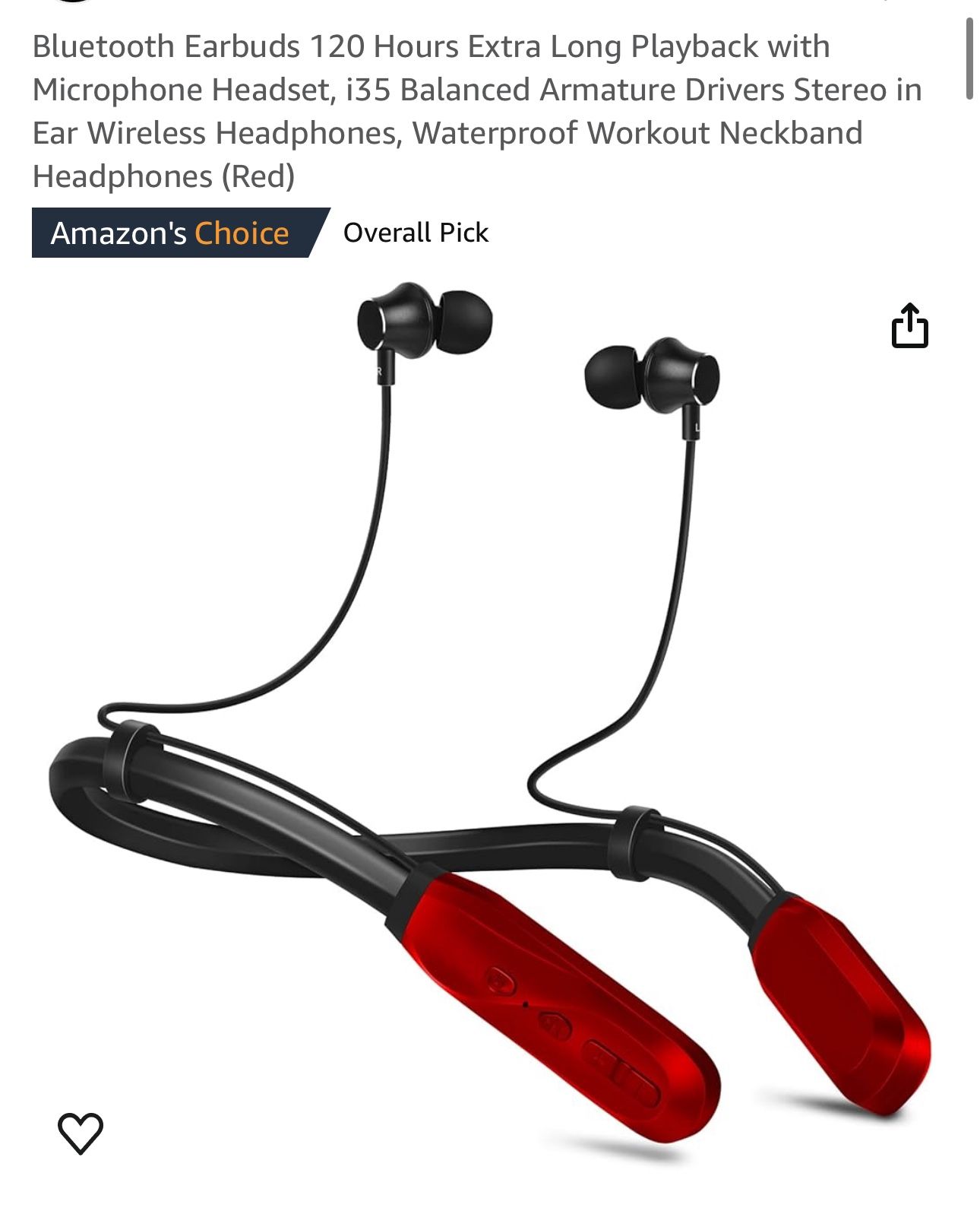 Waterproof Workout Swimming Neckband Headphones