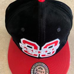Custom-fit velvet and leather-style cap