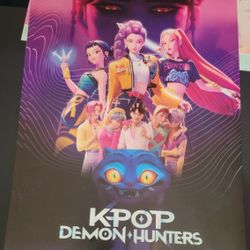 NEW KPOP DEMON HUNTERS POSTER Measures 18in Across & 24in Long For $5