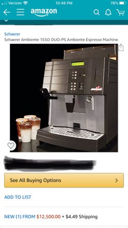 Schaerer Ambiente Expresso Machine