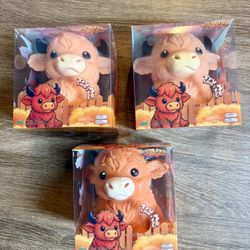 NEW Highland Cow Squishy Sensory Dumpling Toy