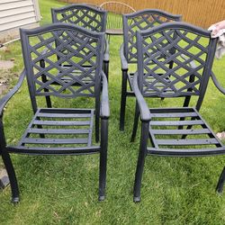Black Steel Chairs