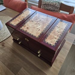 Joanna Bubinga Wood Jewelry Box 