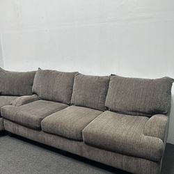3 pc Sectional sofa Charcoal Gray couch. We deliver & setup.