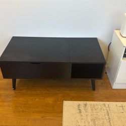 Perfect Black Storage Coffee Table 