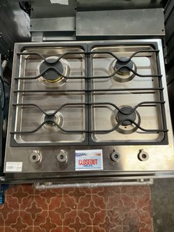 Bertazzoni PM24400X Gas Cooktop, 24 Inch (Open-Box / Scratch & Dent)
