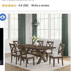 🍽️✨ Lathan Dining Table with 6 Chairs ✨