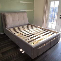 Need gone ASAP! Queen Bed frame w/Storage
