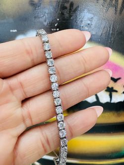 14k White Gold Tennis Bracelet