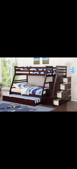 3 bed Bunk bed with drawers