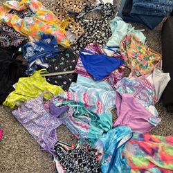 Lot Of 20 Girls Swim Suits 12/14 Girls