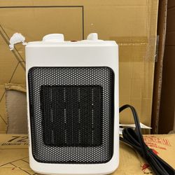 Mainstays 1500W Ceramic Fan-Force Electric Space Heater - White