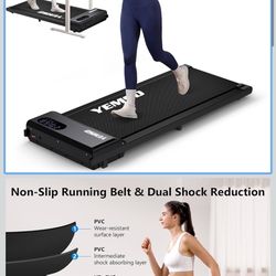 Walking Pad, Walking Pad Treadmill 330 lb Capacity, 3 in 1 Portable Under Desk Treadmill Led display