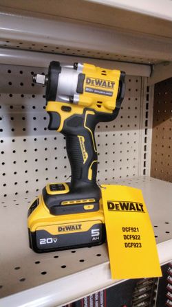 DEWALT 20V MAX BRUSHLESS 1/2" /PULG/PO COMPACT IMPACT WRENCH WITH HOG RING ANVIL (TOOL ONLY)