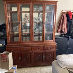 Rosewood Buffet and China Cabinet