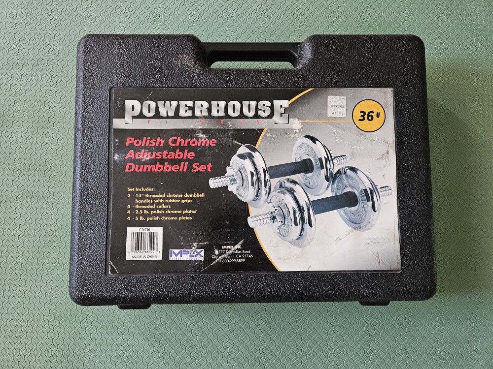 Chrome Adjustable Dumbbells 