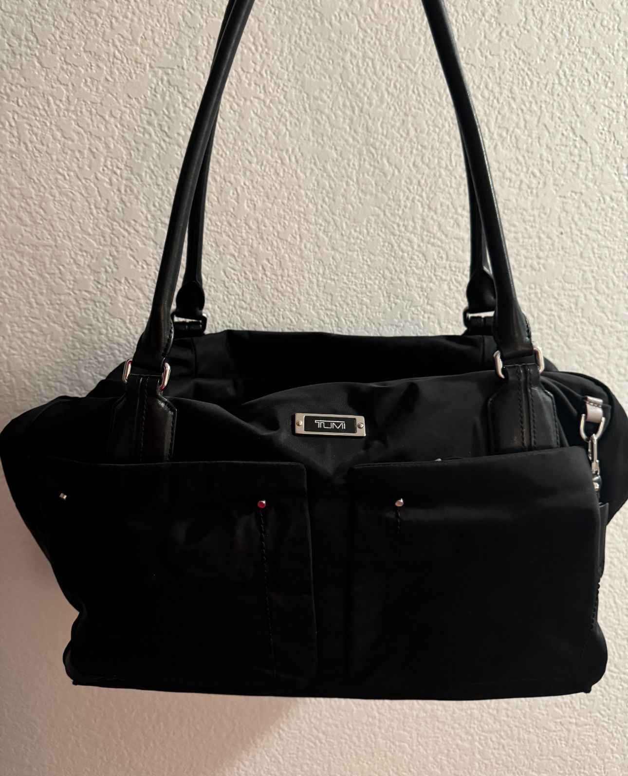 TUMI Black Bag with Two front Pockets