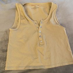 Junior Girls Khaki Tank Shirt Size Medium Large By Suzette Collection #3