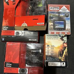 Action Camera Dashboard Camera Lot Of 4 New In Box 