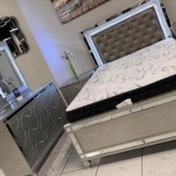 New 4pc Bedroom Set In Box 📦 Buy Now Pay later $39 Down 
