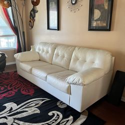 Italian White Sleeper Sofa Reduce $2,500