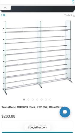 CD/DVD Rack OR Shoe rack, Clear/Silver