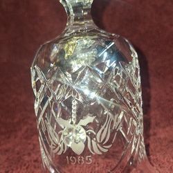 1985 Waterford Crystal Bell 12 Days of Christmas Two Turtle Doves C18P050
