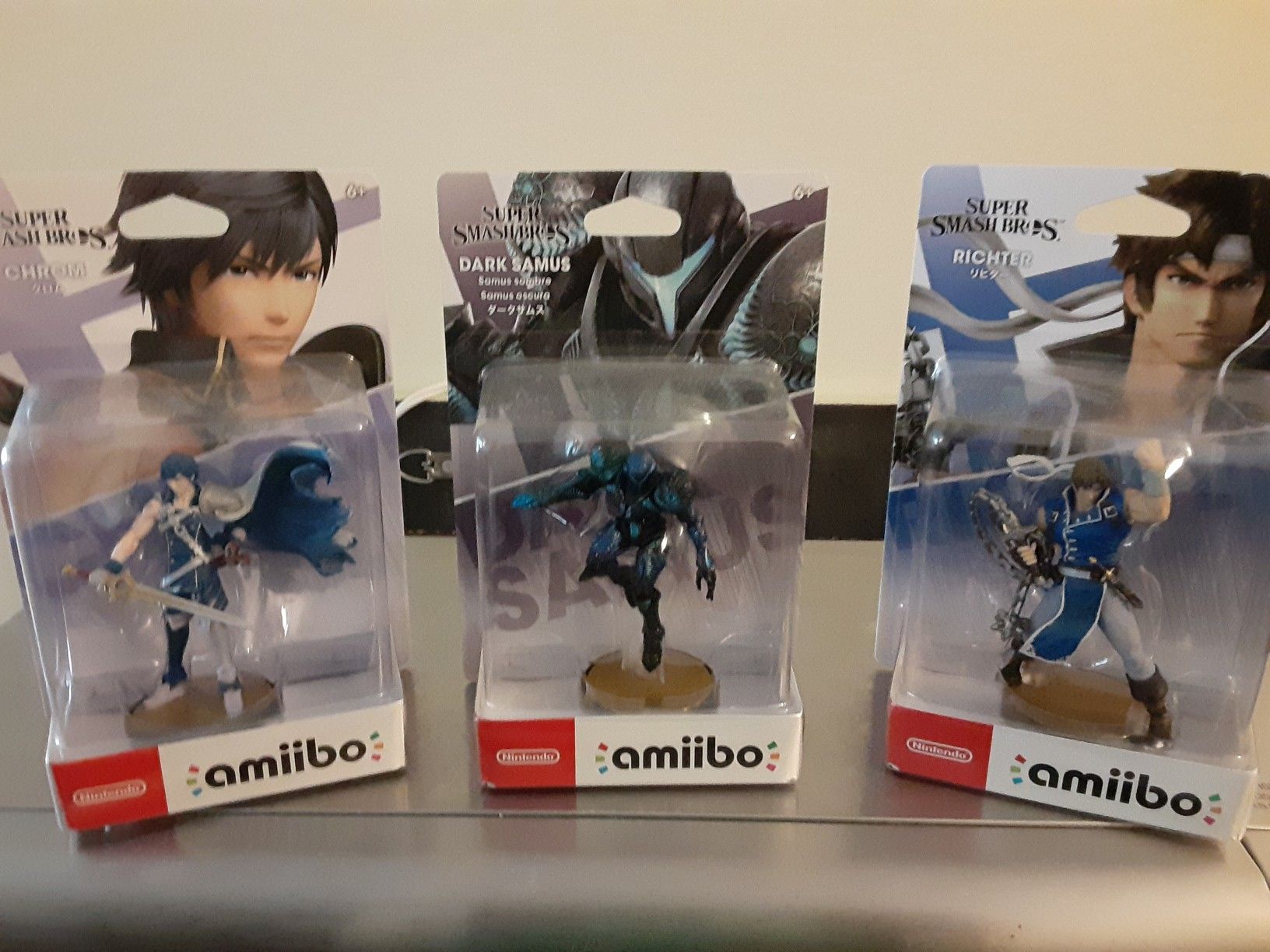 Dark Samus, Chrom And Richter Amiibo SEALED NEW