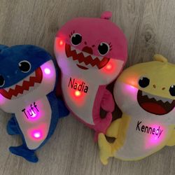 Personalized Singing LED Light Plush Toys Music Doll English Song Toy Gift