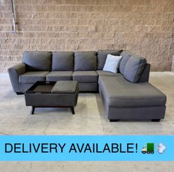 Ashley Dark Gray L Shape Sectional Couch-FREE DELIVERY 🚚
