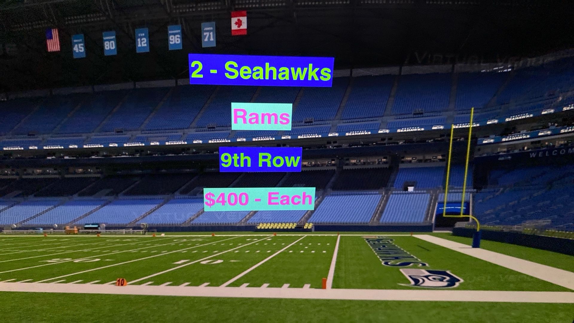 Seahawks Rams Tickets