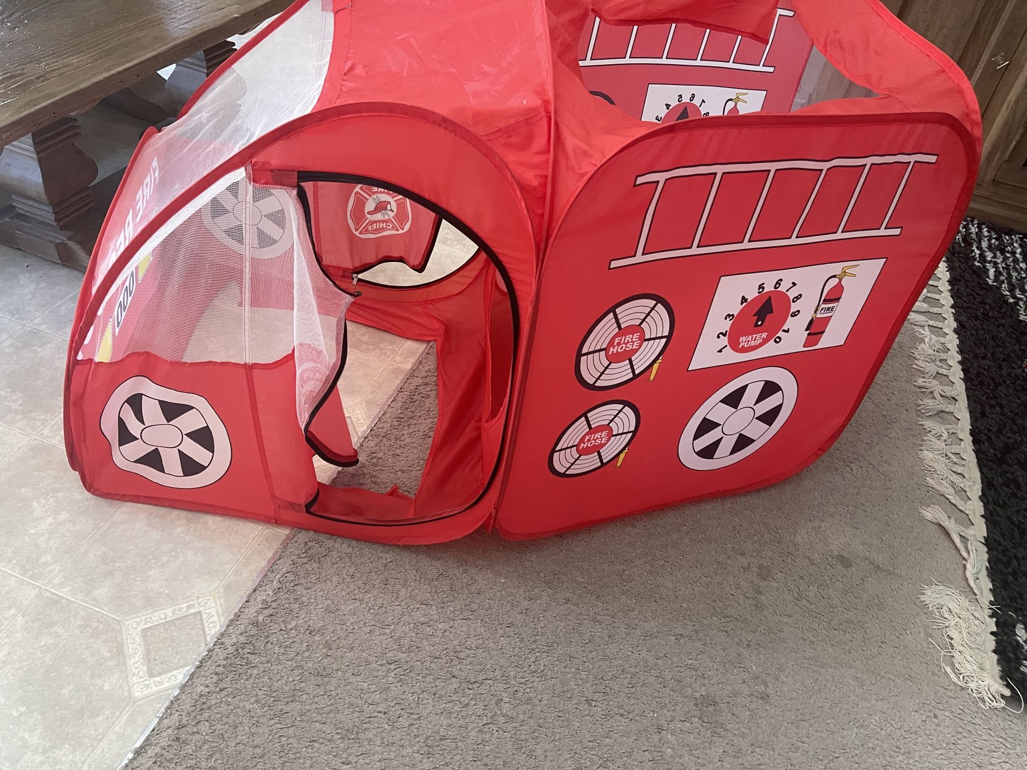 Fire Truck Play Tent