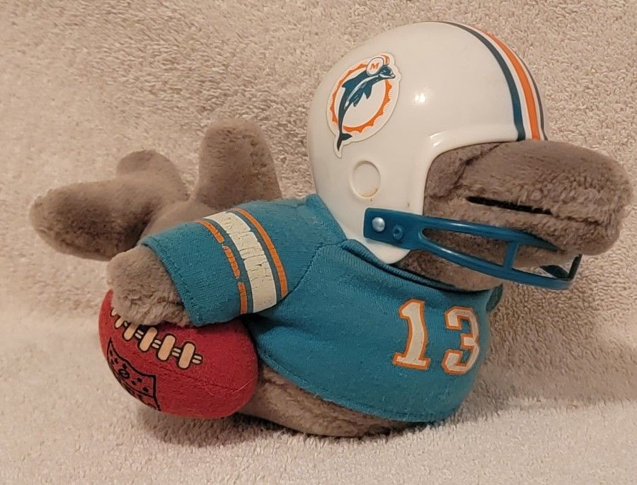 Vintage 1983 NFL Huddles Miami Dolphins Mascot Plush