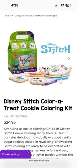 Color Cookie Disney Lilo Stitch Cooking Baking Kids Activity